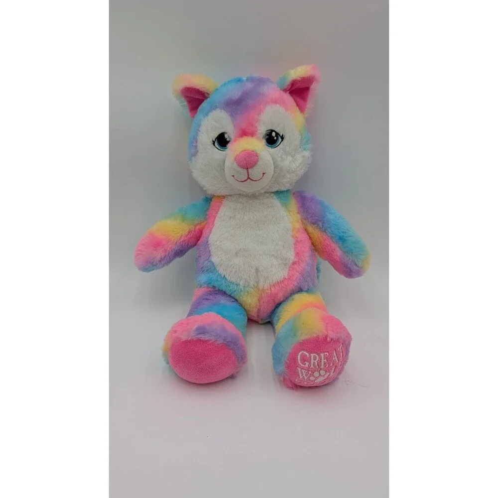 Build A Bear Great Wolf Lodge Rainbow Wolf Limited Edition Exclusive